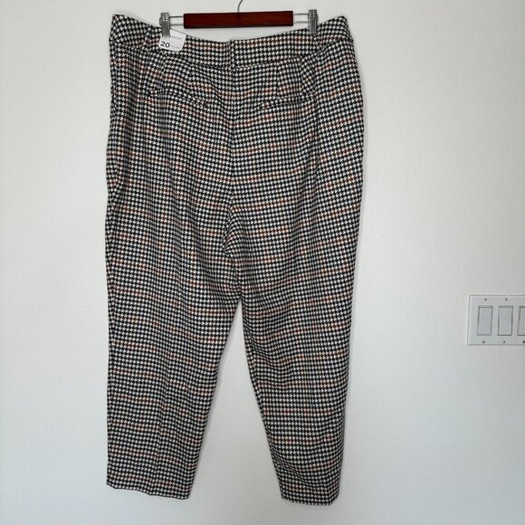 Lane Bryant Pants Size 20 Houndstooth Straight Mid Rise - Picture 2 of 10